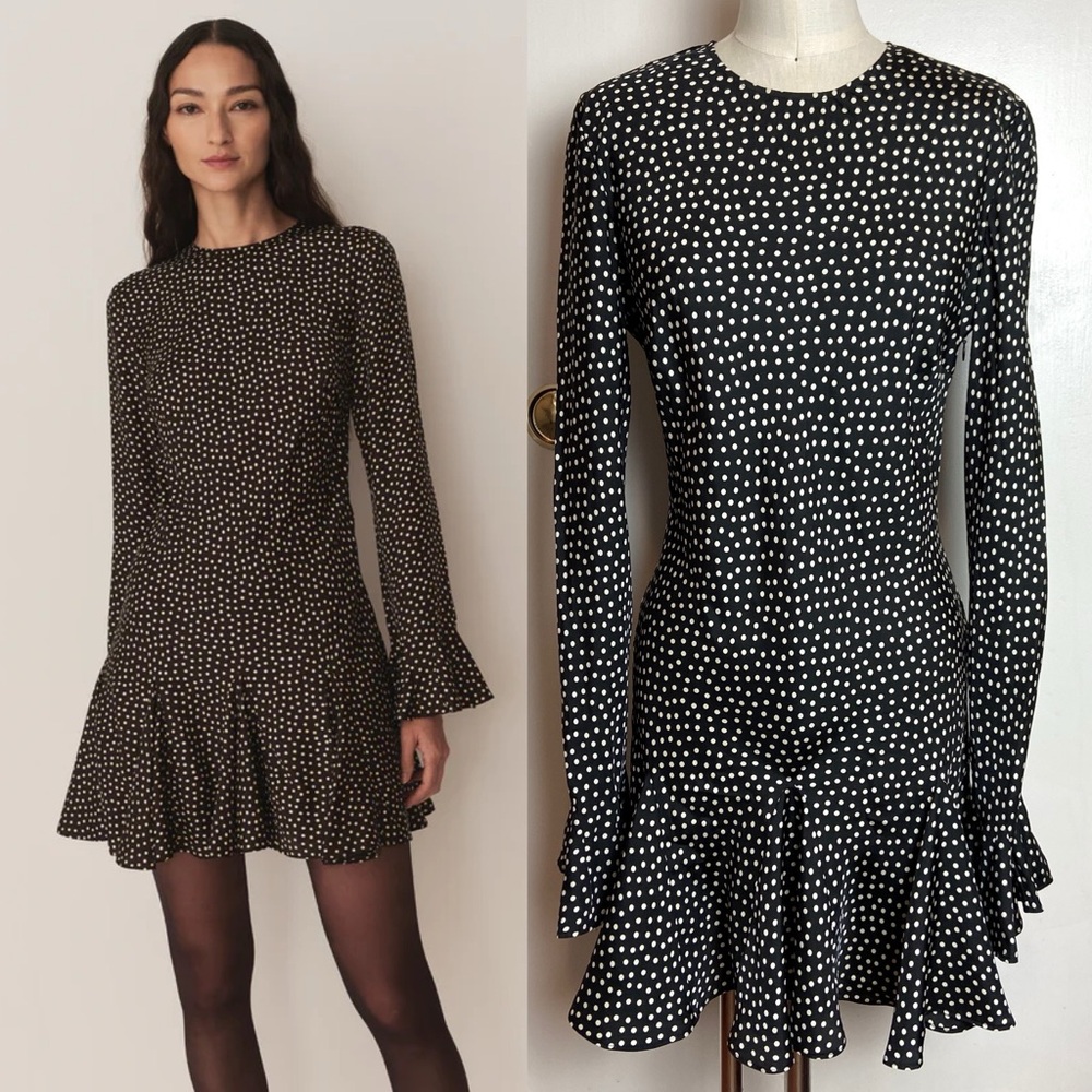 💔SOLD $378 Dôen Narcisse Polka Dot Mini Dress